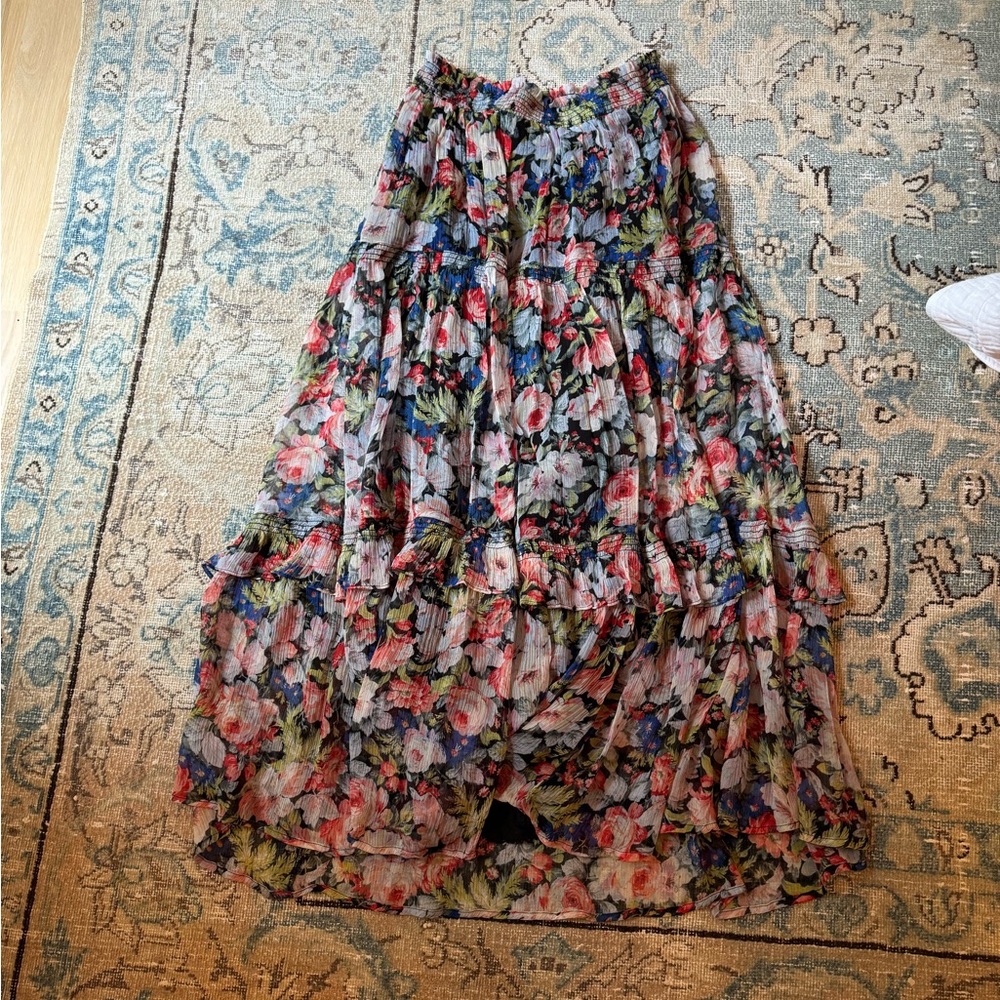 Anthropologie floral maxi skirt.  Size Small.